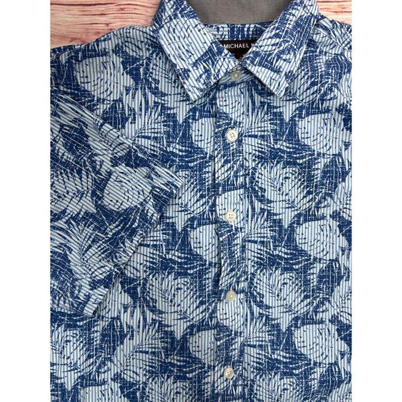 Michael Kors Men's Classic Fit Short Sleeve Shirt Medium - Picture 3 of 6